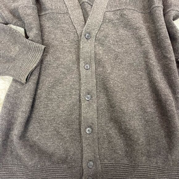 Ingo Grey Button Up Acrylic/Wool Sweater - Picture 4 of 6